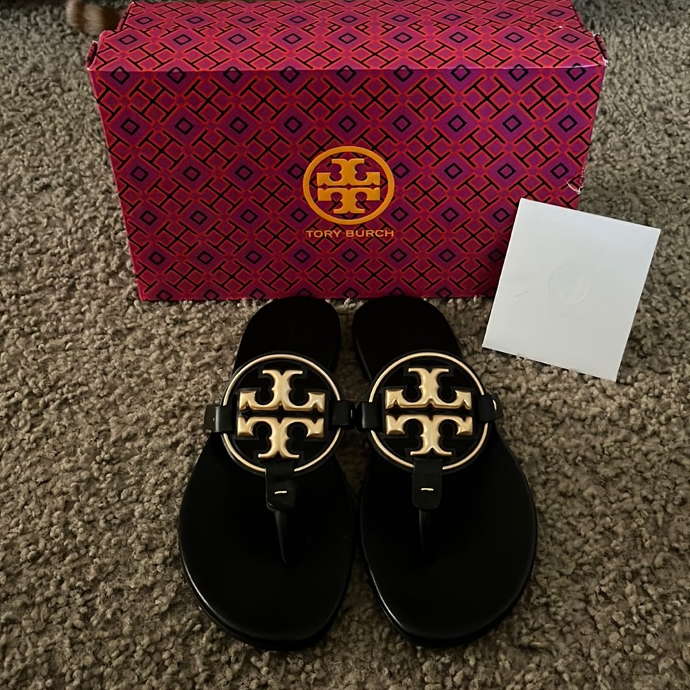 Miller soft metal logo sandal